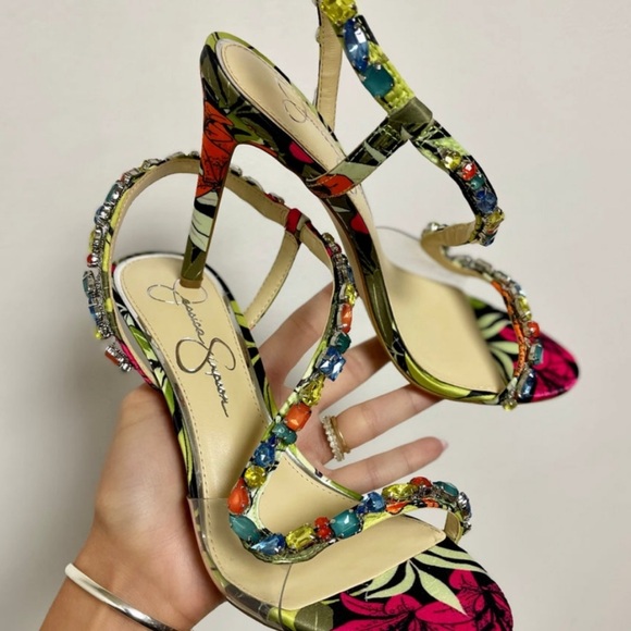 Jessica Simpson Jaycin High Heel in Black Blossom - Picture 4 of 11